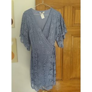 Francescas light purple wrap dress
